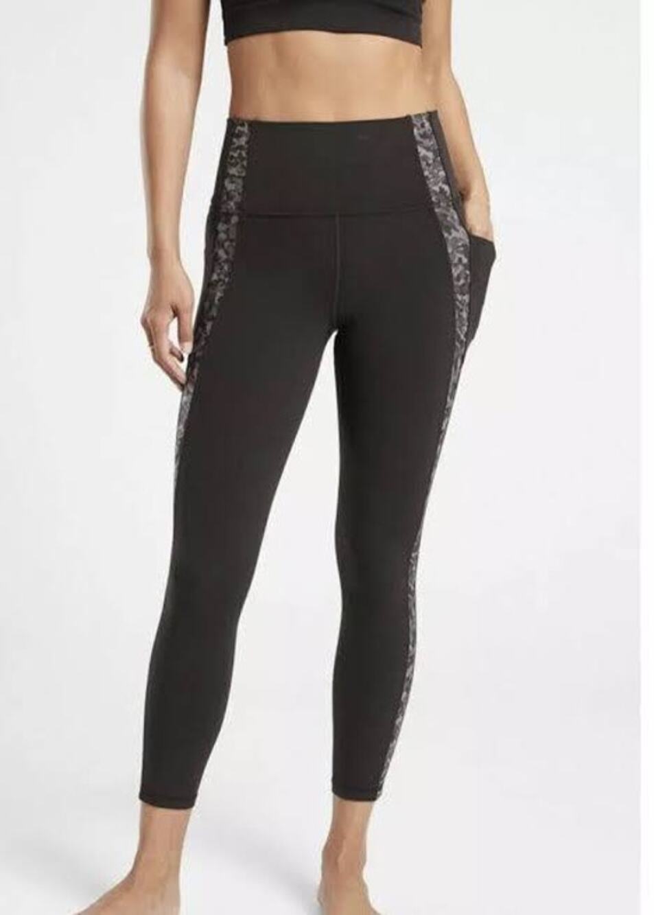 Athleta Salutation Stash Pocket II Serene 7/8 Tight Leggings 1X NWT